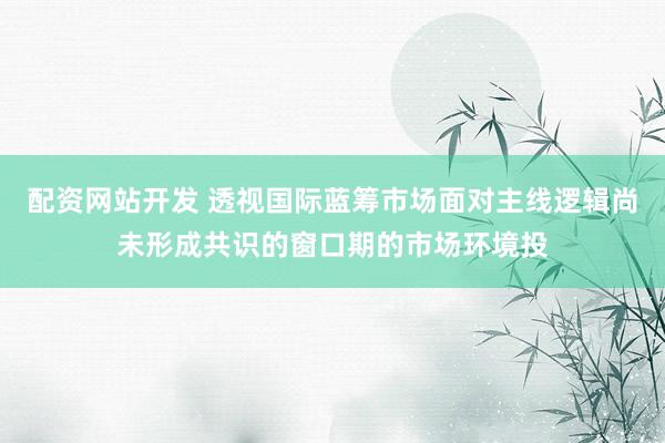 配资网站开发 透视国际蓝筹市场面对主线逻辑尚未形成共识的窗口期的市场环境投