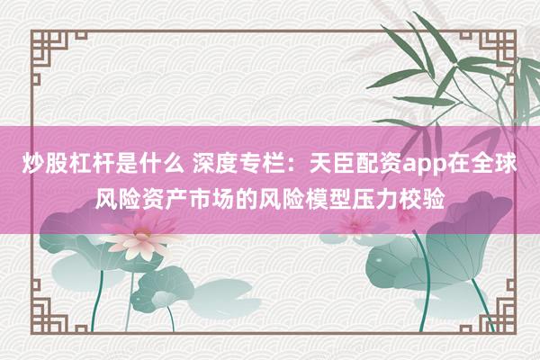 炒股杠杆是什么 深度专栏：天臣配资app在全球风险资产市场的风险模型压力校验